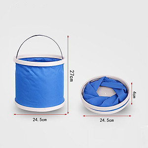 Xô nước 11 lít gấp gọn tiện lợi để xe hơi ô tô