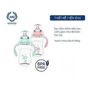 Bình sữa MCGoldson cổ rộng PP 300ml