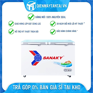 TỦ ĐÔNG SANAKY 305 LÍT VH-4099A2KD ĐỒNG (R600A) (KÍNH CƯỜNG LỰC) - HÀNG CHÍNH HÃNG