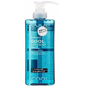 Sữa tắm cho nam giới Pharmaact Cool 600ml Nhật Bản, bạc hà mát lạnh