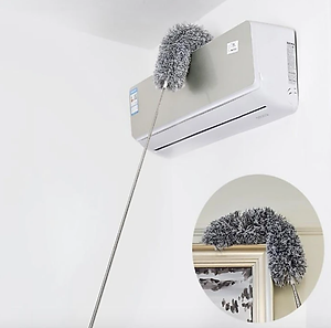 Chổi quét trần nhà KG12S gấp gọn, lau bụi, quét nhà thông minh, đa năng cán dài inox rút gọn gập được 90 độ kéo ra 3m - Hàng chính hãng