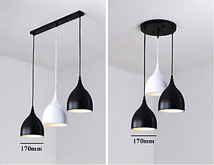 Đèn thả WILCO phong cách hiện đại trang trí nhà cửa sang trọng D170 (mm) - kèm bóng LED chuyên dụng.