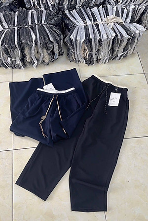 Quần nữ ống rộng lưng chun NeSa Shop, quần kiểu nữ form rộng bigsize chất liệu cao cấp mềm nhẹ mát QNH.65