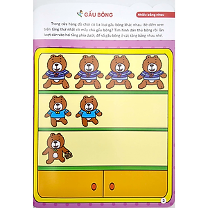 Sách Bóc Dán Hình Thông Minh Phát Triển Khả Năng Tư Duy Toán Học IQ EQ CQ (3-4 Tuổi) - 178 Sticker (Quyển 6)