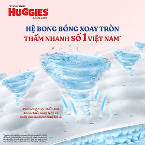 [Tặng 8M cho L96 hoặc 4M cho XL84/XXL76] Tã quần Huggies Skincare Mega Jumbo M106/L96+8/XL84+4/XXL76+4