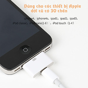 Đầu chuyển đổi chân sạc dùng cho iPhone 4, 4s, iPad 1,2,3