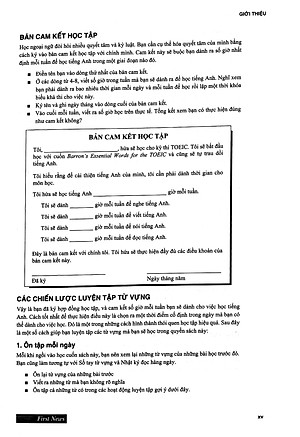 Sách Barron's Essential Words For The Toeic (Tái Bản)
