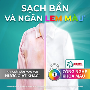 Túi Nước Giặt ARIEL Chuyên Gia Cửa Trên Ngăn Lem Màu