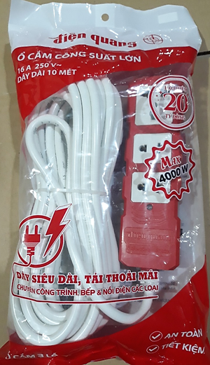 Ổ cắm Công suất lớn Điện Quang ĐQ ESKHP 10M (3 lỗ, dây 10m)