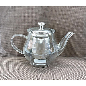 Ấm pha trà thủy tinh chịu nhiệt cao cấp có lõi lọc inox 600ml