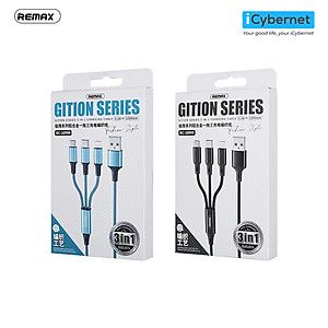 Cáp sạc nhanh 3 trong 1 Remax RC-189th chiều dài 1,2m sạc nhanh 3.1A - Hàng chính hãng
