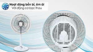 Quạt Lửng Sharp Có Điều Khiển PJ-L40RV-WH - Hàng Chính Hãng