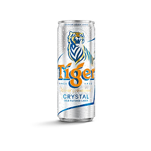 Thùng 24 lon bia Tiger Crystal (330ml/lon)