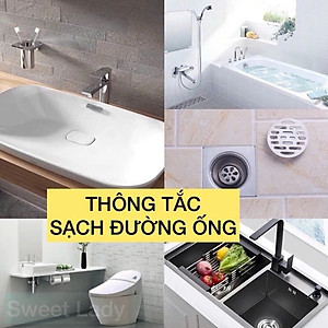 200gr Bột thông tắc cống loại mạnh. Sản phẩm an toàn không độc hại vệ sinh làm sạch đường ống, chậu rửa bát, nhà vệ sinh , lavabo, bồn rửa chén, bồn cầu