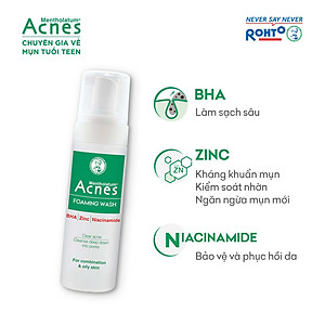 Sữa rửa mặt tạo bọt ngăn ngừa mụn Acnes Foaming Wash 150ml