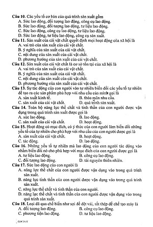 Sách Câu Hỏi Trắc Nghiệm Khách Quan Giáo Dục Công Dân Lớp 11