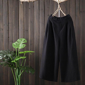 Quần ống rộng nữ dáng dài, cải thiện chiều cao tối ưu (SP7)