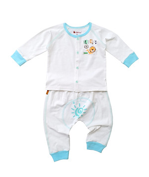 Bộ sơ sinh cài giữa tay dài cho bé trai bé gái