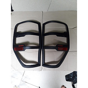 Ốp viền đèn pha, hậu xe Ford Ranger 2015 2016- 2017 2018 2019 2020 2021 nhựa đen cao cấp