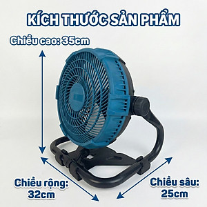 Quạt Để Bàn Tích Điện Kachi MK443 – Gió Turbo Mạnh Mẽ, Xoay 360 Độ, Thiết Kế Di Động Đa Năng - hàng chính hãng