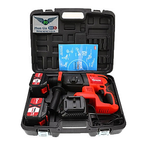 Máy Khoan đục Bê tông dùng pin KEN 118V 3 chức năng - Pin 10 CELL - Động cơ từ - Máy Khoan Có Búa - Khoan Pin Không than