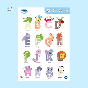 Đồ chơi Giáo dục sớm Thẻ Flashcard thông minh cho bé xóa được, học liệu giáo dục sớm thương hiệu Lalala Baby (Shape Me - Write Me - Math Me - Learn Me)