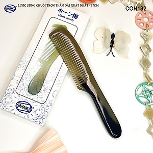 Lược sừng Mẫu tiêu chuẩn (Size: M - 17cm) COH132 - Lược xuất Nhật - Chăm sóc tóc