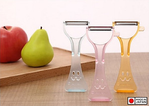 Dụng cụ gọt vỏ trái cây lưỡi bằng thép sắc bén Echo Rappy Peeler - Hàng nội địa Nhật Bản | Made in Japan