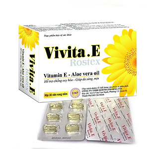 Viên uống đẹp da làm chậm lão hóa Vitamin E Vivita.E Rostex