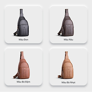 Balo Lata ( Thời trang nam cá tính cở nhỏ - Balo đeo chéo da BALC29 )