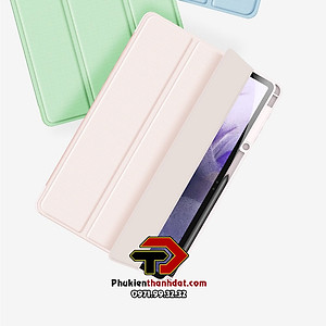 Bao da chống sốc dành cho SamSung Galaxy Tab S7 FE có ngăn đựng bút hiệu Dux Ducis Toby - Hàng nhập khẩu