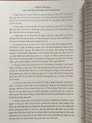 Bộ luật Tố tụng hình sự năm 2015 (Sửa đổi, bổ sung năm 2021) và các văn bản hướng dẫn thi hành