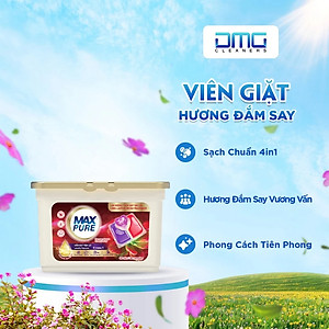 1 Hộp Viên Giặt Maxpure Hương Đắm Say 30v