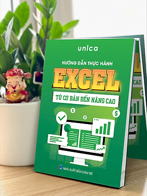 Combo 4 Sách Word - Excel - Powerpoint - Google Sheets Unica từ cơ bản đến nâng cao kèm video bài giảng
