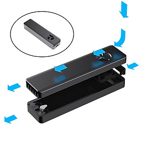 External CNC Type-C M.2 to USB 3.1 Enclosure Adapter ,M.2 SSD Case for 2230 2242 2260 2280 NVMe SSD NGFF Tablets Laptops 2TB 10Gbps