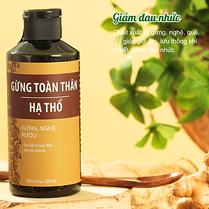 Gừng toàn thân hạ thổ giữ ấm cơ thể, lưu thông khí huyết, giảm đau nhức Wonmom 200ml