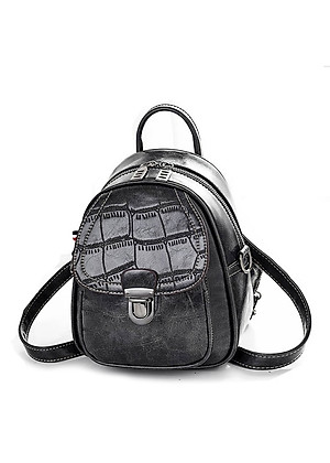 Ba Lô Mini Thời Trang Nữ Da Cá Sấu SF3395 - Cá Tính Mạnh Mẽ