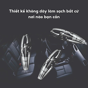 Máy Hút Bụi Giường Nệm Xiaomi cầm tay mini lực hút siêu mạnh hút bụi ô tô giường đệm sạc USB - Hàng Chính Hãng