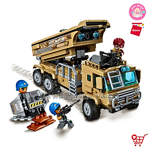 Đồ chơi lắp ráp xếp hình tên lửa chiến đấu Qman 1728 - Tên lửa đánh chặn (409 mảnh ghép) dành cho bé trai trên 6 tuổi