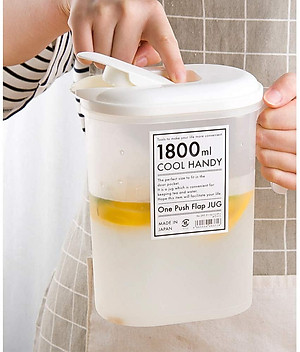 Combo bình nước nắp bật Yamada 1,8L + Cốc uống nước có nắp 360ml - nội địa Nhật Bản