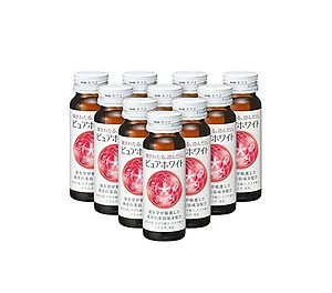 Nước uống trắng da mờ thâm nám Pure White Shiseido Nội địa Nhật Bản - Tặng túi zip 5 kẹo mật ong