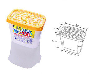 Set 03 Hộp hút ẩm, khử mùi, chống mốc Kokubo 450ml - Hàng nội địa Nhật Bản.