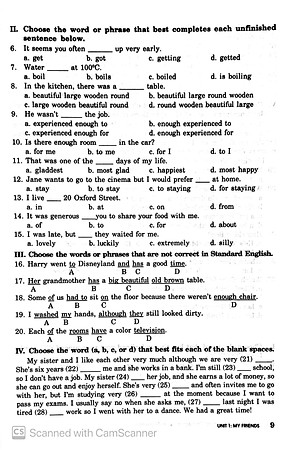 Bài Tập Trắc Nghiệm Tiếng Anh 8 (Có Đáp Án) (2022)