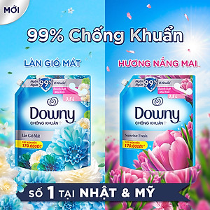 Nước Xả vải DOWNY Hương Nước Nắng Mai Túi 4L