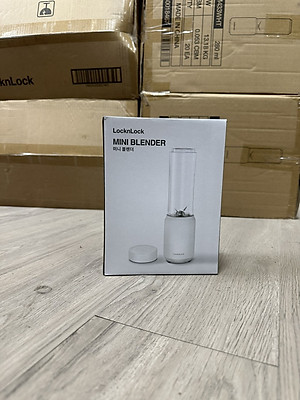 Máy Xay Sinh Tố Mini Blender Locknlock EJM433WHT (Model 2024), 220-240 V, 50/60 Hz, 150 W, 280 ml - Hàng Chính Hãng 