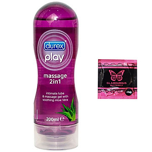 Gel Massage Durex 2 in 1 Hương Thơm Lô Hội - Mát Xa Toàn Thân - Bôi Trơn Quan Hệ + BCS Jex (1c) - Che Tên Sản Phẩm