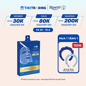 Hộp mặt nạ dưỡng trắng chuyên sâu Hada Labo Premium Whitening Serum Mask 115g (hộp 5 miếng x 23g/ miếng)