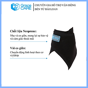 Đai Cố Định Cổ Chân Grace Care AB222 – Hỗ Trợ Chấn Thương, Bong Gân, Tập Luyện Thể Thao