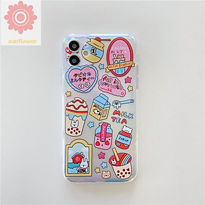 Mua Ốp Lưng Điện Thoại Bằng Silicone Trong Suốt Họa Tiết Hoạt Hình