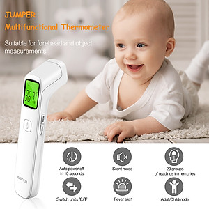 Nhiệt Kế Điện Tử Hồng Ngoại Đo Trán, Đo cơ Thể  Không Tiếp Xúc Jumper JPD-FR203
